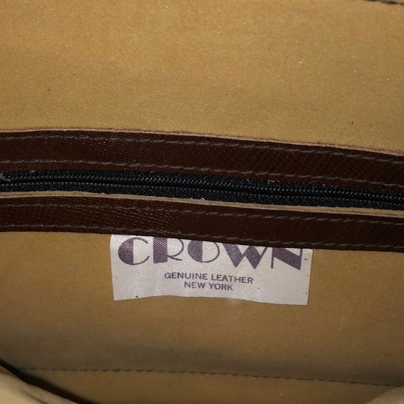 💥SOLD💥Brown Leather Clutch - Picture 4 of 5